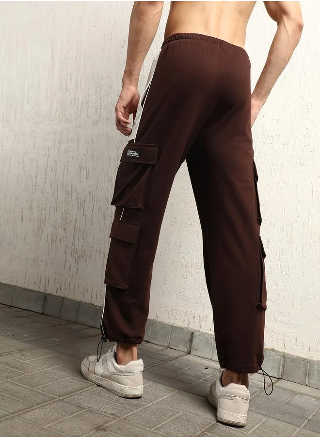 Hubberholme Contrast Front Pocket Cargo Pants by Styli