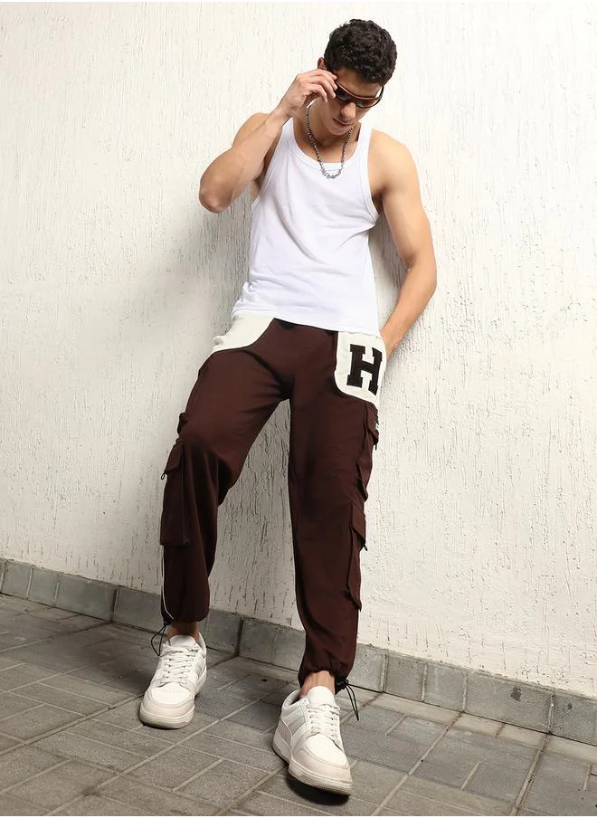 Hubberholme Contrast Front Pocket Cargo Pants by Styli
