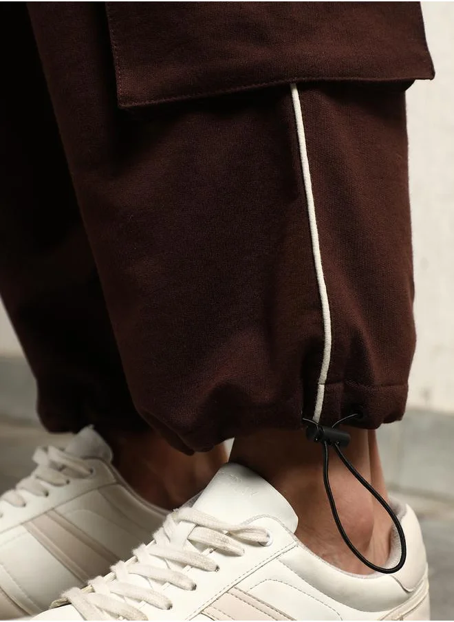 Hubberholme Contrast Front Pocket Cargo Pants by Styli
