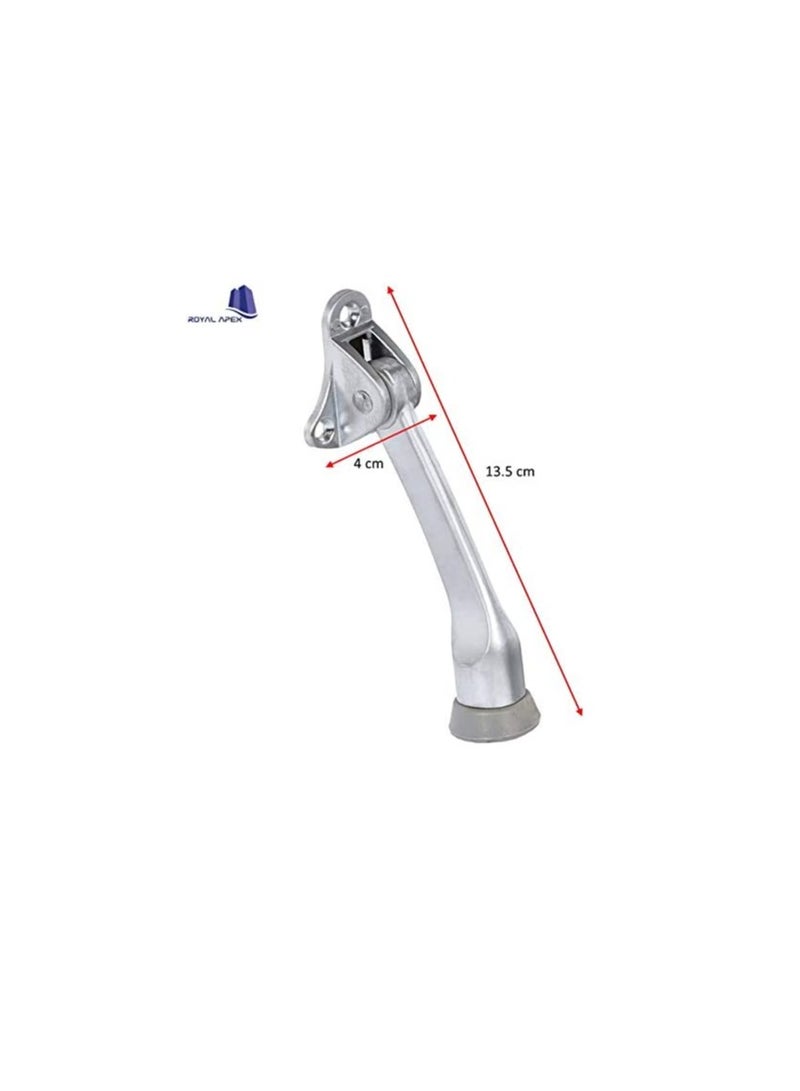 Foldable Stainless Steel Heavy Duty Door Stopper Soft Rubber Foot Door Retainer (DS079)  - Image 3