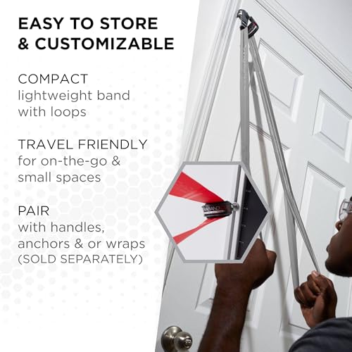 THERABAND CLX Resistance Band with Loops, 5-Foot Band, Silver, Super Heavy, Non-Latex, Elastic Band for Exercise, Mobility & Rehab, Stretching, Home Workouts, Color-Coded for Easy Resistance Levels - Image 5
