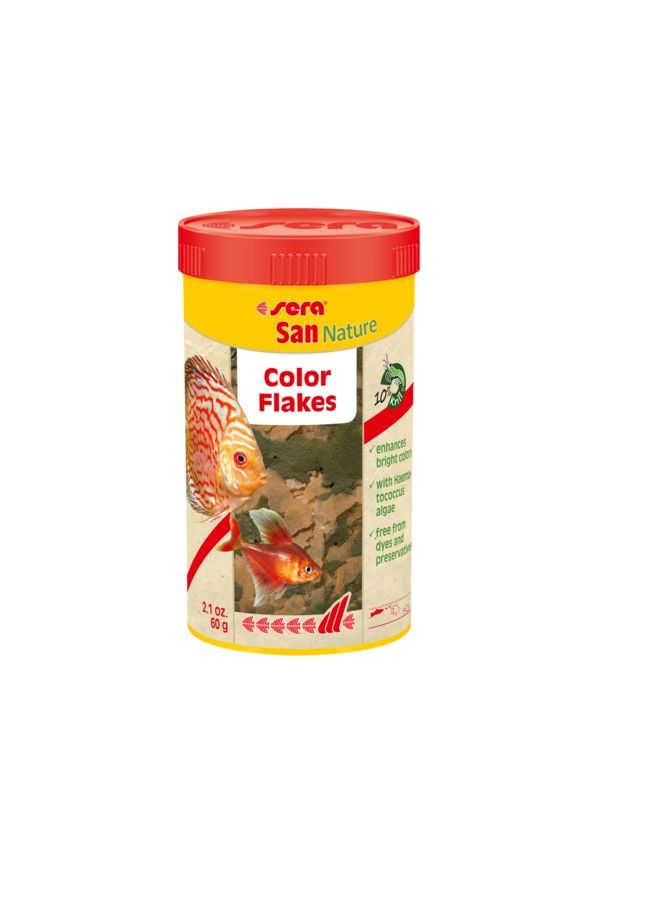 Sera San Nature Color Flakes Fish Food 60G