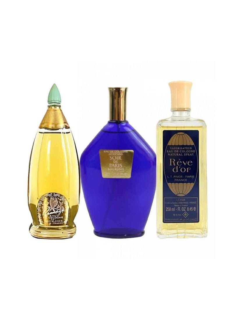 PARIS 68 - Antique Perfume Set 3 Pieces - Image 1
