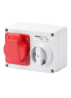 GEWiSS Gewiss Fixed Interlocked Horizontal Socket-Outlet – 3P+N+E 16A 346-415v - 50/60hz 6h - IP44 GW66009 