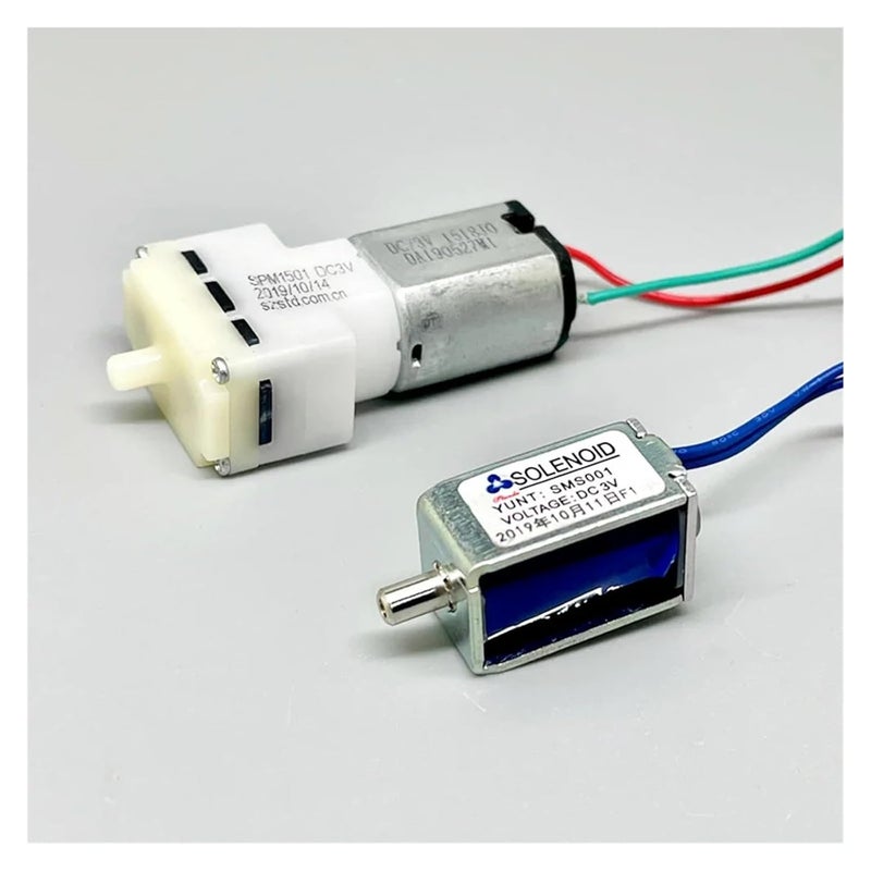 مضخة هواء حوض السمك 3 فولت تيار مستمر ومجموعة صمام مغناطيسي عادي مفتوح نوع 030 - Image 2