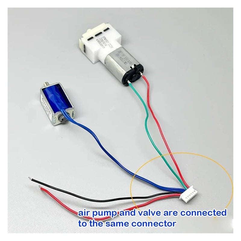 مضخة هواء حوض السمك 3 فولت تيار مستمر ومجموعة صمام مغناطيسي عادي مفتوح نوع 030 - Image 3