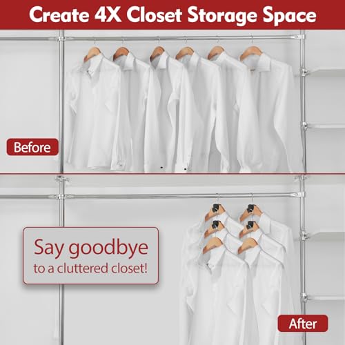 Latoxcaa Space Saving Hanger Hooks 30Pcs, Upgrade Heavy Duty Space Saver Hangers Connector Hooks for Clothes, Premium Hanging Closet Organizer for Dorm, Ganchos para Colgar Ropa, Black - Image 2