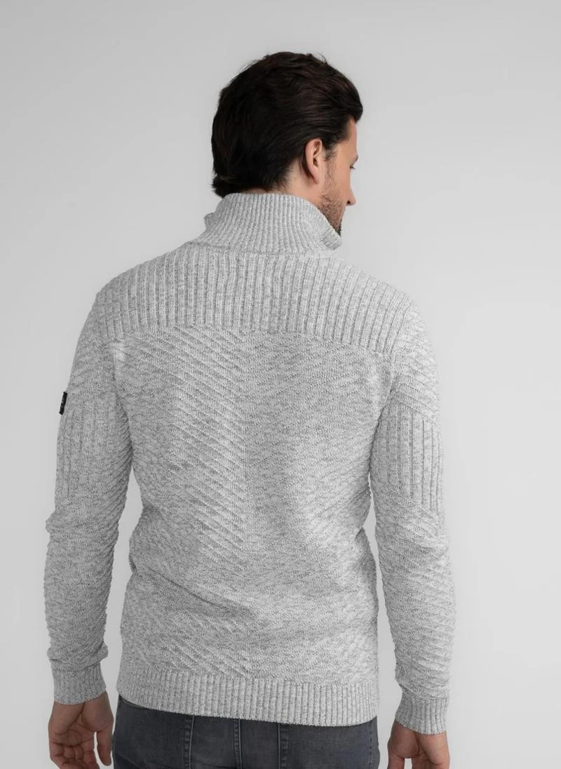 بترول اندستريز كارديجان رجالي بياقة محبوكة