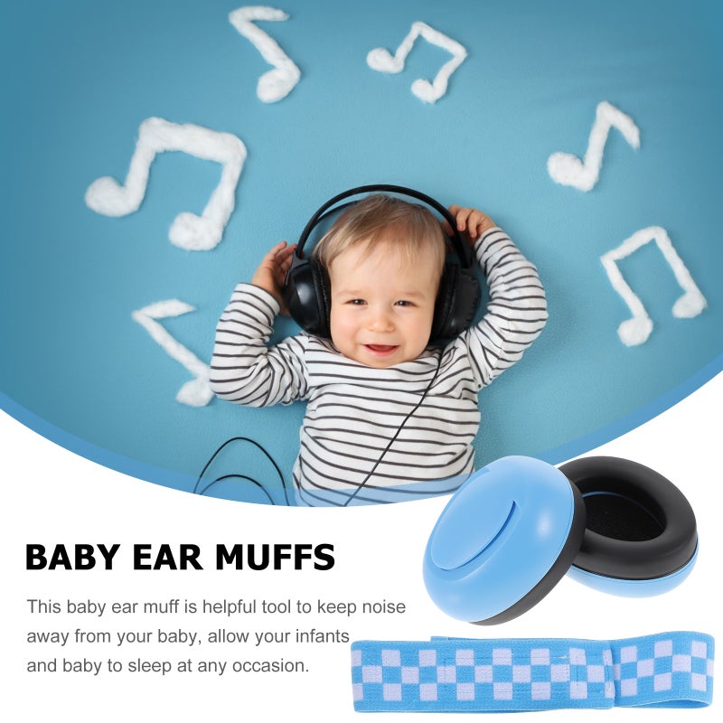 1 Set Baby Ear Muffs Kid Hearing Earmuffs Safety Noise Reduction Headphones - Image 1
