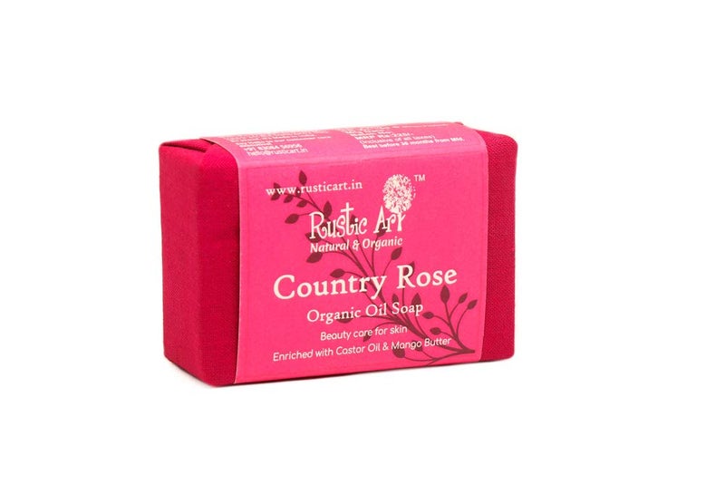 Rustic Art Organic Country Rose Soap  Coldprocessed  Oil Control  Deep Cleansing  For Women  Men  100g Pack of 2 - Image 5