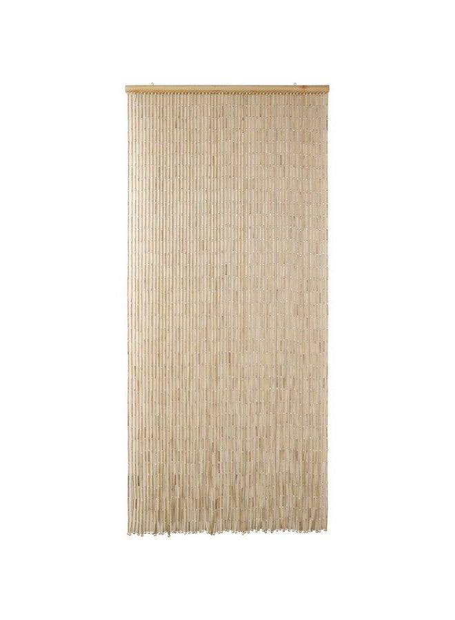 Contemporary Design Bamboo Door Curtain Natural 90 x 200 cm 5502904