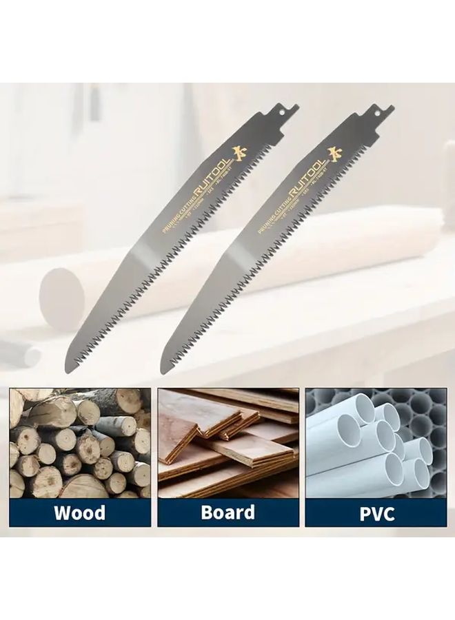 3Pcs Reciprocating Saw Kit With Handle And 2 Blades For Tree Branch Cutting - Image 5