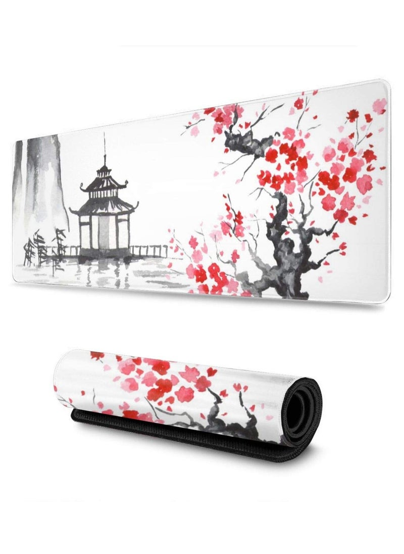 Milatech - Milatech Large Mouse Pad,Gaming Mouse Pad,800x300,Slip Rubber Base,Water Resist Keyboard Pad,mouse pads,with Stitched Edges,Desk Pad for Office and Home. - Image 1