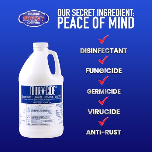 MAR-V-CIDE William Marvy Disinfectant Fungicide – 64 fl oz | Hospital-Grade Surface Cleaner, Kills Germs, Bacteria, Viruses, Mildew & Fungi – Concentrated Formula for Salons, Barbers, Gyms & Homes - Image 2