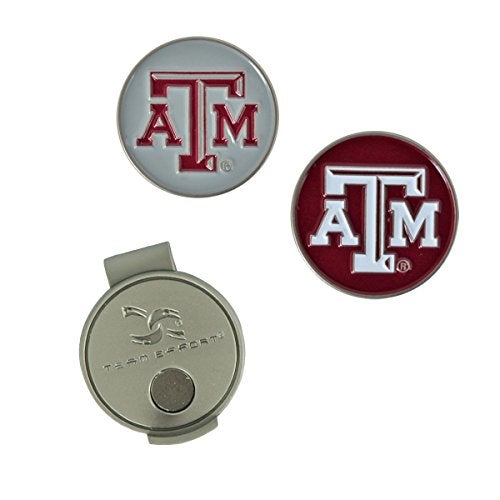 Team Effort Texas A&M Aggies Hat Clip & 2 Ball Markers - Image 1