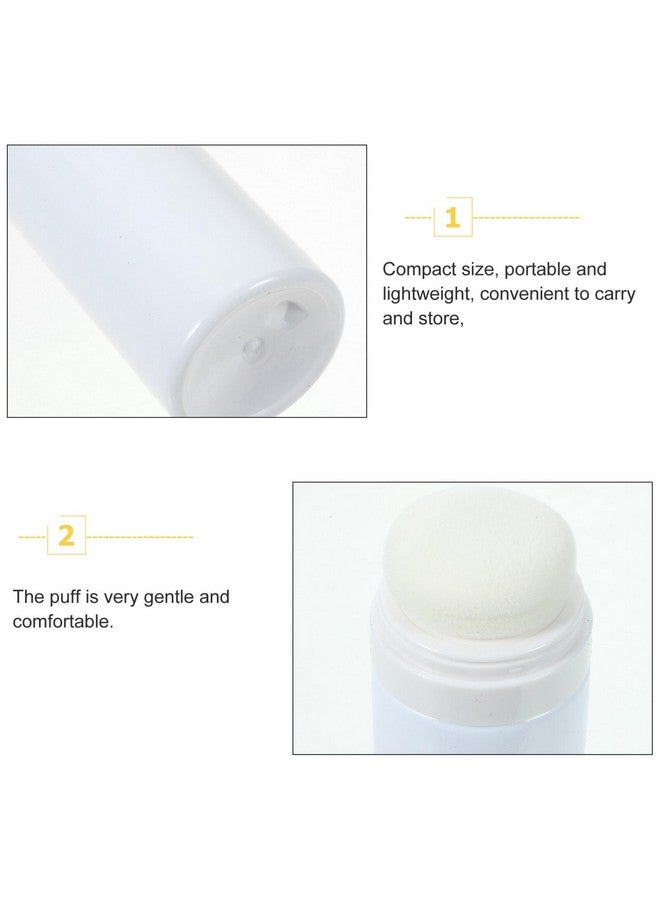 PACKOVE Powder Puff Box & Dispenser - Body & Talc Powder Container - Plastic White Toddler Bottle - Image 3