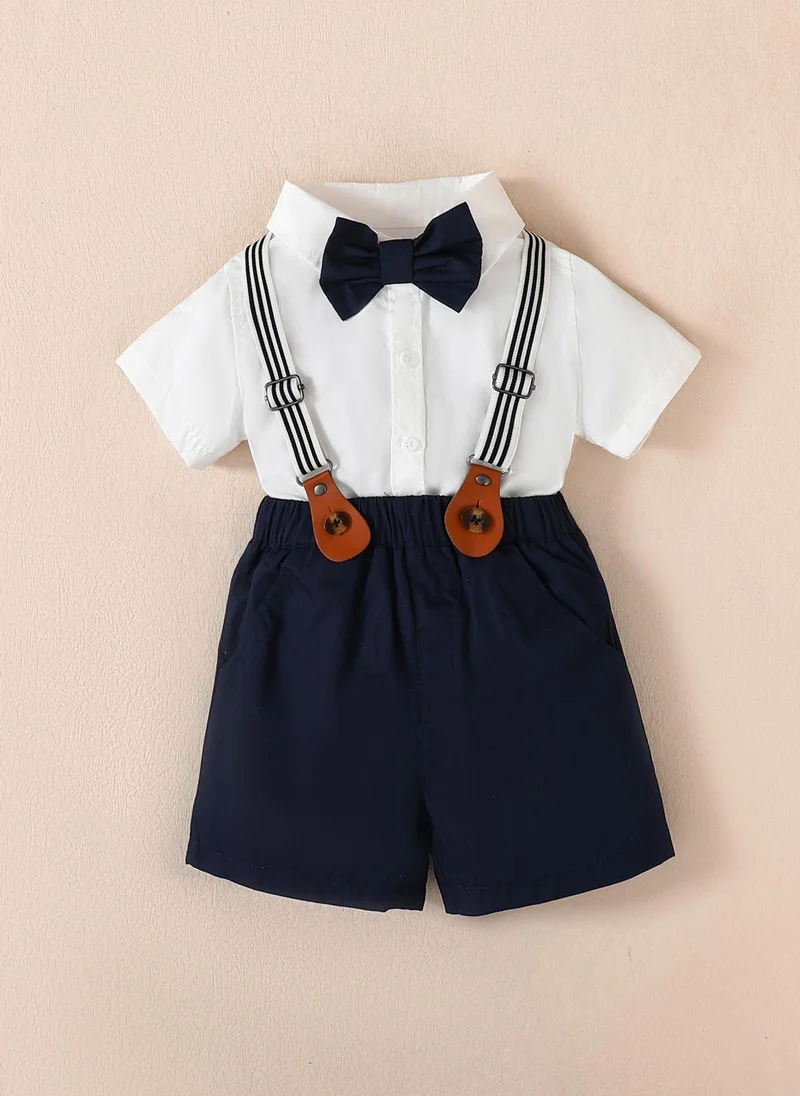 Balabala Baby Boy Woven short sleeve suit