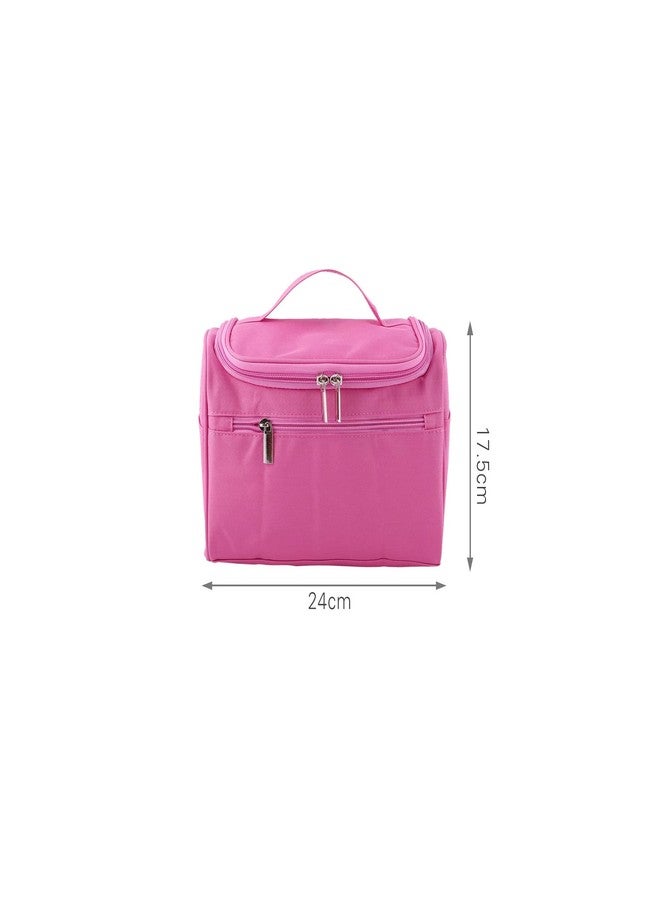 TGOPIT حقيبة تخزين مستحضرات التجميل من TGOPIT مع حجرة قابلة للتعديل، حقيبة أدوات النظافة، منظم مستحضرات التجميل للسفر للرجال والنساء، حقيبة مستحضرات تجميل للنساء أثناء السفر (لون وردي) - Image 3