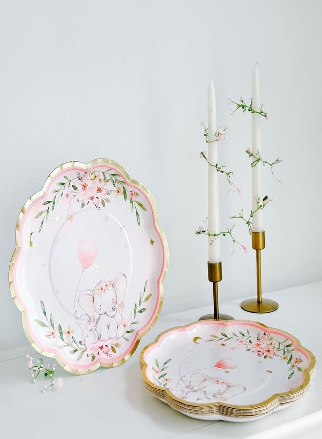 كايت آسبن أطباق ورقية فاخرة مزخرفة لحفلات استقبال المولود الجديد من كيت أسبن، مقاس 9 بوصات (وزن 350 جرامًا للمتر المربع - مجموعة من 16 طبقًا) | لوازم الحفلات (28566PK) - Image 3