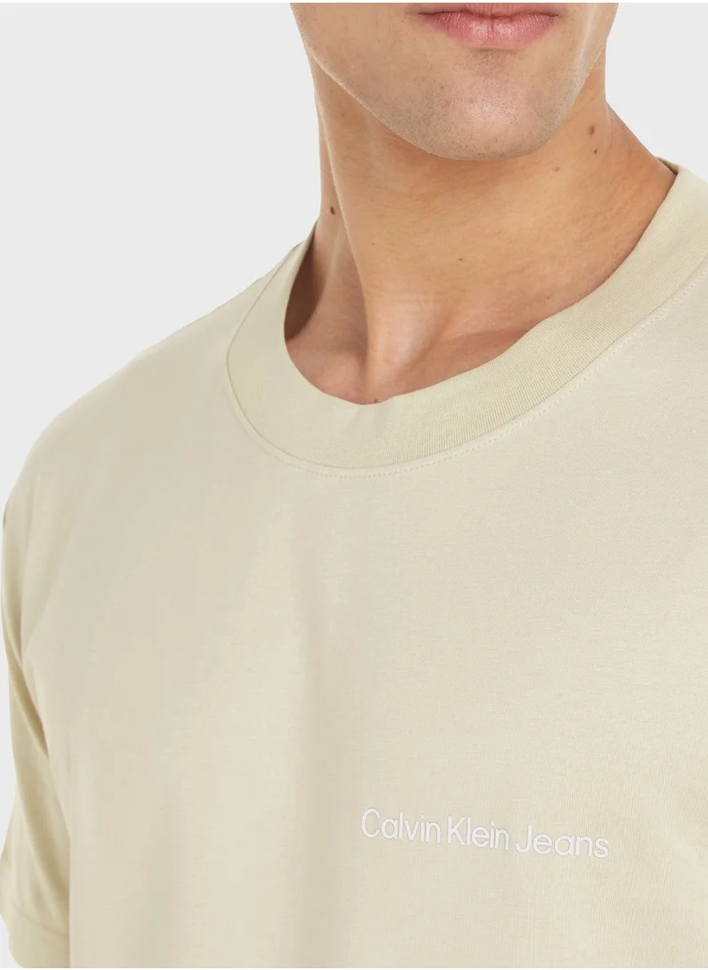 Calvin Klein Jeans Logo Crew Neck T-Shirt