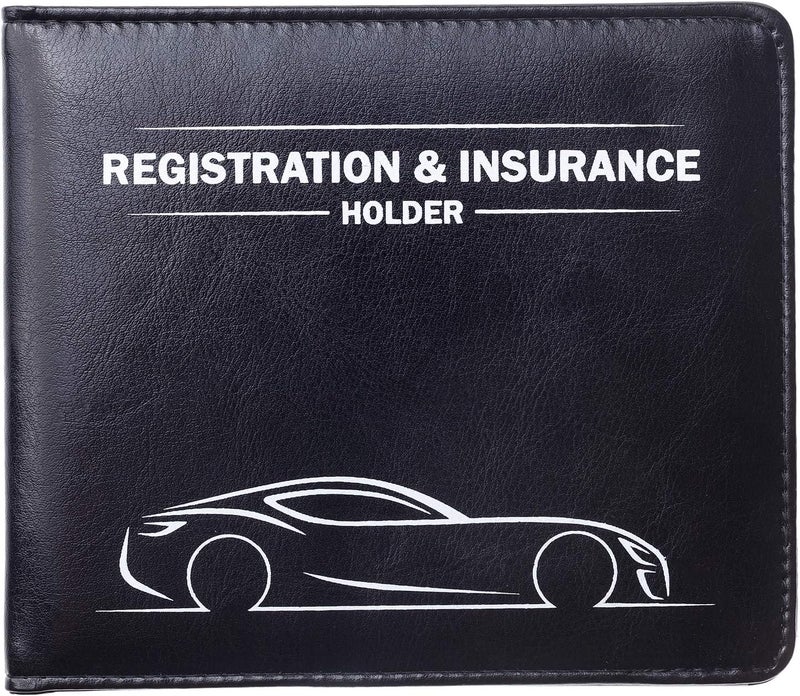 CANOPUS Car Registration & Insurance Holder with Magnetic Closure, Vehicle Document Organizer, Auto Glove Box Wallet, Includes 2 EZ Pass Strip Sets – Car - Image 1