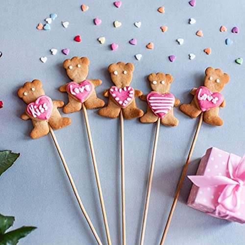 HOPELF 25PCS Wooden Dowel Rods - 1/4 x 12 Inch Bamboo Sticks - for Crafts, Cake Dowels and DIY Projects - Image 5
