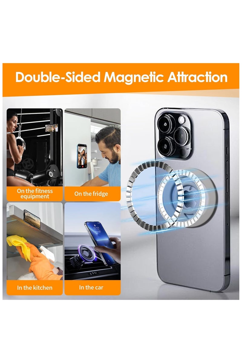 MORTICO Magnetic Phone Grip Holder (Compatible with MagSafe) Thin Silicone Finger Loop Ring for iPhone - Image 5