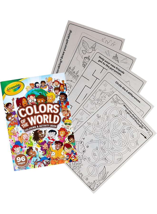 Crayola Colors Of The World Coloring Book Gift For Kids 96 Pages - Image 2