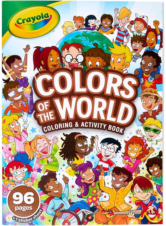 Crayola Colors Of The World Coloring Book Gift For Kids 96 Pages - Image 1