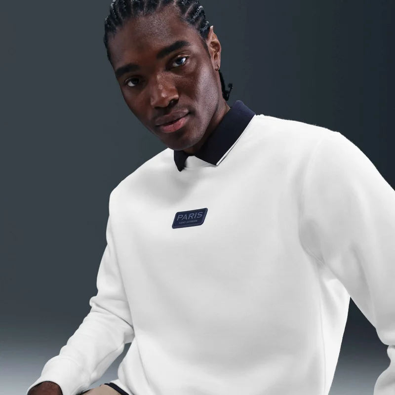 Nike White Men's Paris Saint-Germain Club Sweatshirt for Men | Best Price UAE