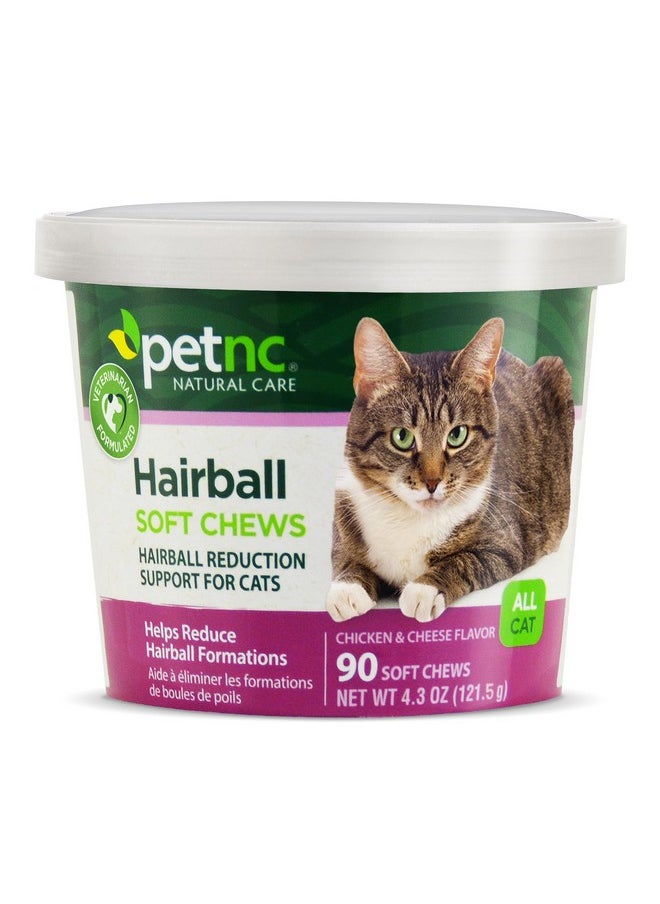 petnc NATURAL CARE PetNC Natural Care Hairball Soft Chews for Cats, 90 Count  - Image 1
