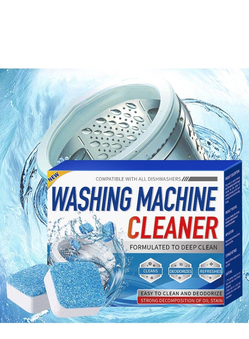 Washing Machine Cleaner Tablets, 2025 Upgrade Clean Inside Drum And Laundry Tub Seal, Washing Machine Deep Cleaning Tablets Descaler for Front Loader Top Load Washer (12 Tablets)  - Image 2