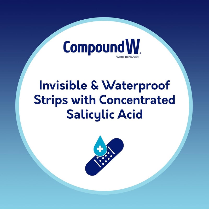 Compound W Maximum Strength One Step Invisible Wart Remover Strips, 14 Count, 2 Pack - Image 3
