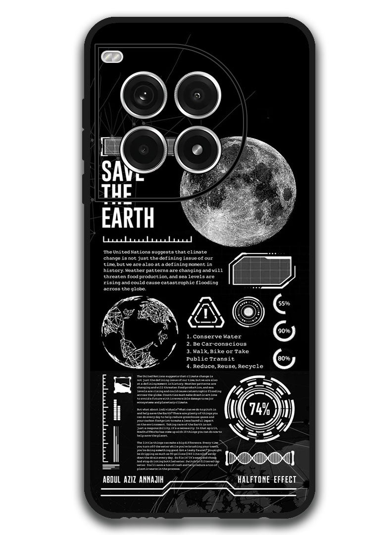 Theodor Protective Case Anti Scratch Shock Proof Bumper Cover For OnePlus Ace 3 Pro Save The Earth - Image 1