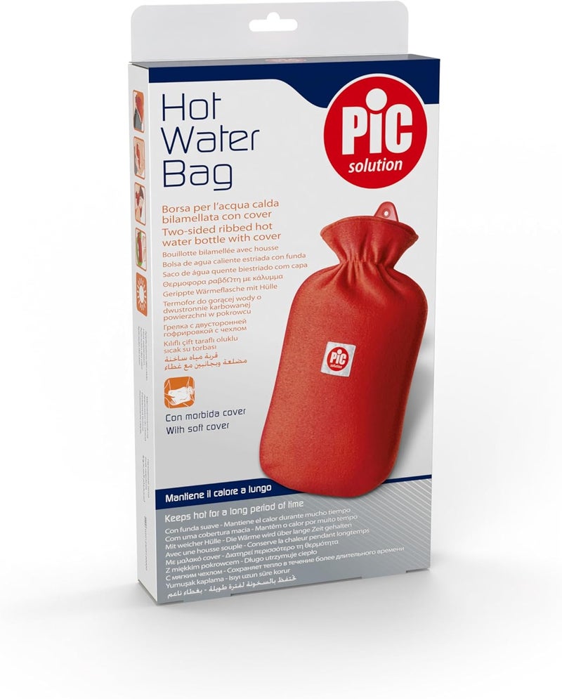 Pic Solution Hot Water Bottle with Soft Cover - Image 2