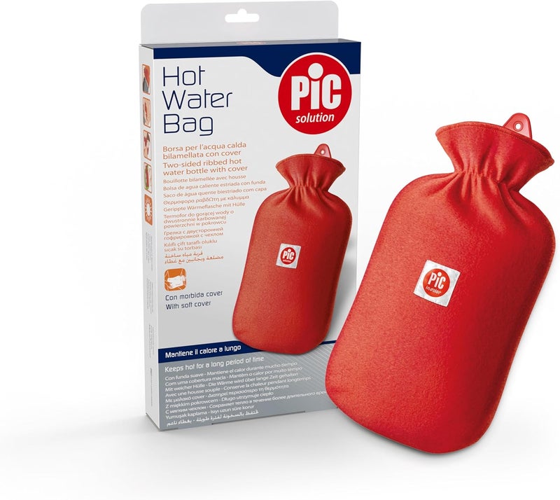 Pic Solution Hot Water Bottle with Soft Cover - Image 1