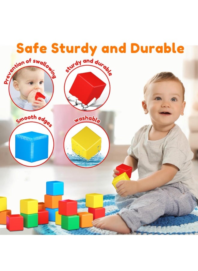 Bukela Magnetic building blocks, 2 cm small magnetic building blocks, 3D magnetic cubes, preschool building set, sensory Montessori toys for children, toddler blocks for boys and girls. - Image 3