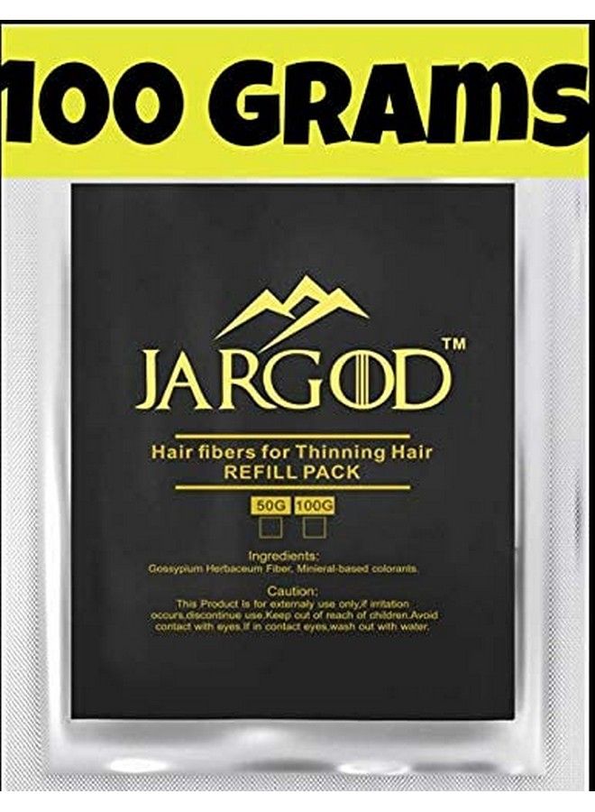 JARGOD 100 Gram Hair Building Fibers Refill Your Existing Fiber Bottle Hair Filler Fibers Hair Loss Concealer For Thinning Hair By Jargod (Black) - Image 1