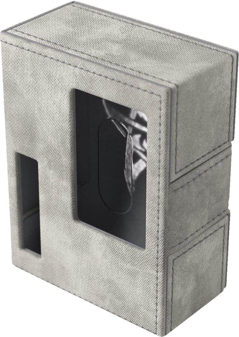 Gamegenic Arkham Horror Investigator Deck Tome Premium Deck Box for Arkham Horror The Card Game Holds a Full Investigator Deck Neutral Gray Color Made - Image 2