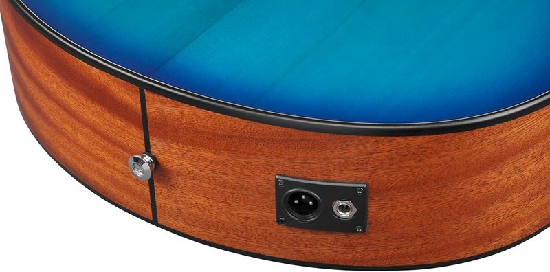 ايبانيز غيتار إيبانيز AAM50CE الصوتي الكهربائي المتطور - لون أزرق ياقوتي متدرج - Image 5