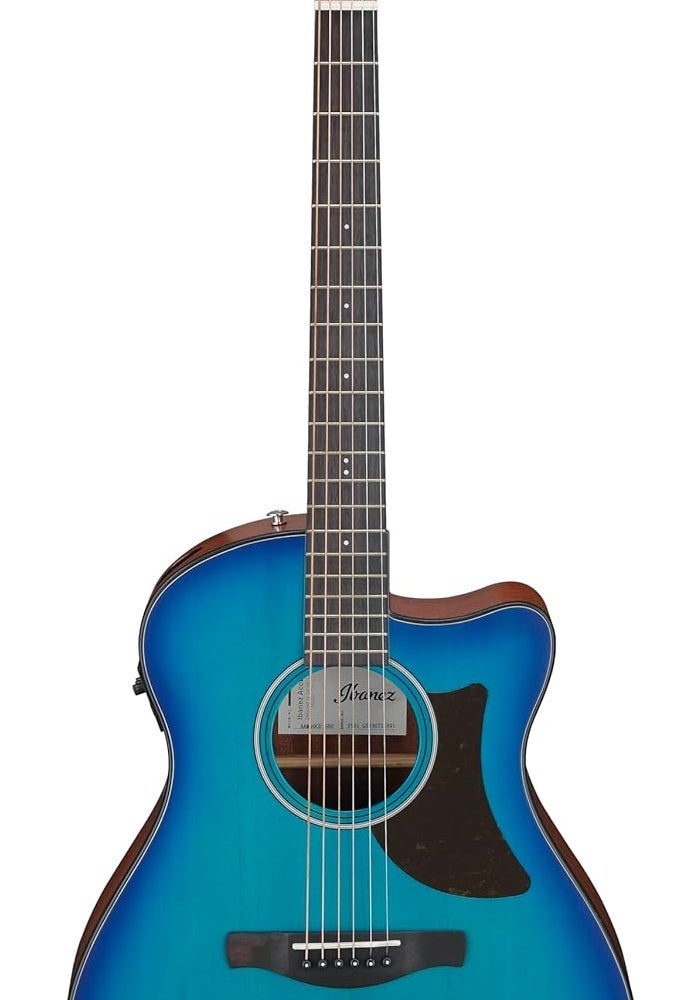 ايبانيز غيتار إيبانيز AAM50CE الصوتي الكهربائي المتطور - لون أزرق ياقوتي متدرج - Image 1
