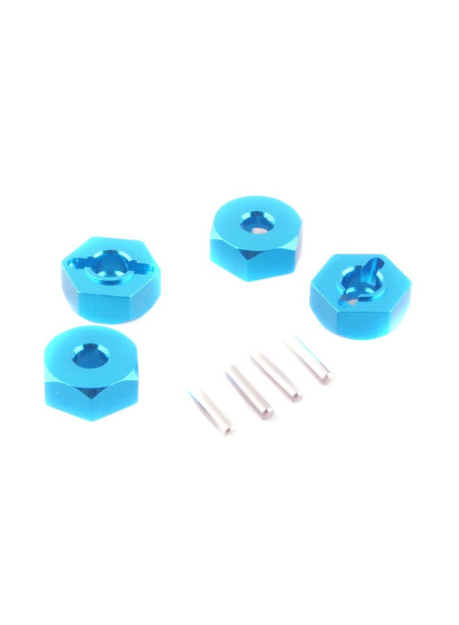 HSP Unlimited 1/10 Aluminum Alloy Hexagonal DIY Agglomerated Metal Wheel Seat Connector 12MM Agglomeration-Color:Blue 