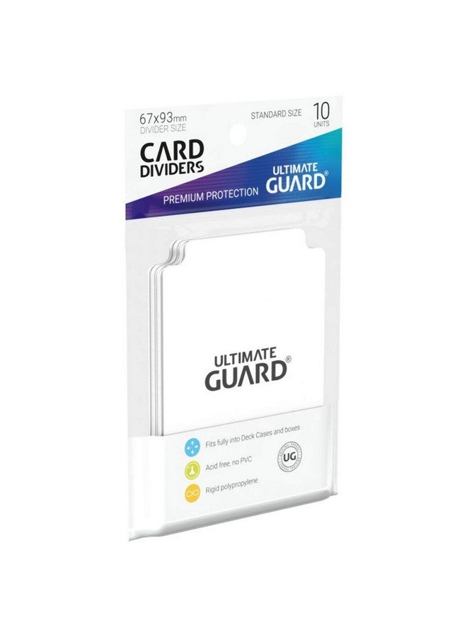 Ultimate Guard 10 White Card Dividers - Image 1