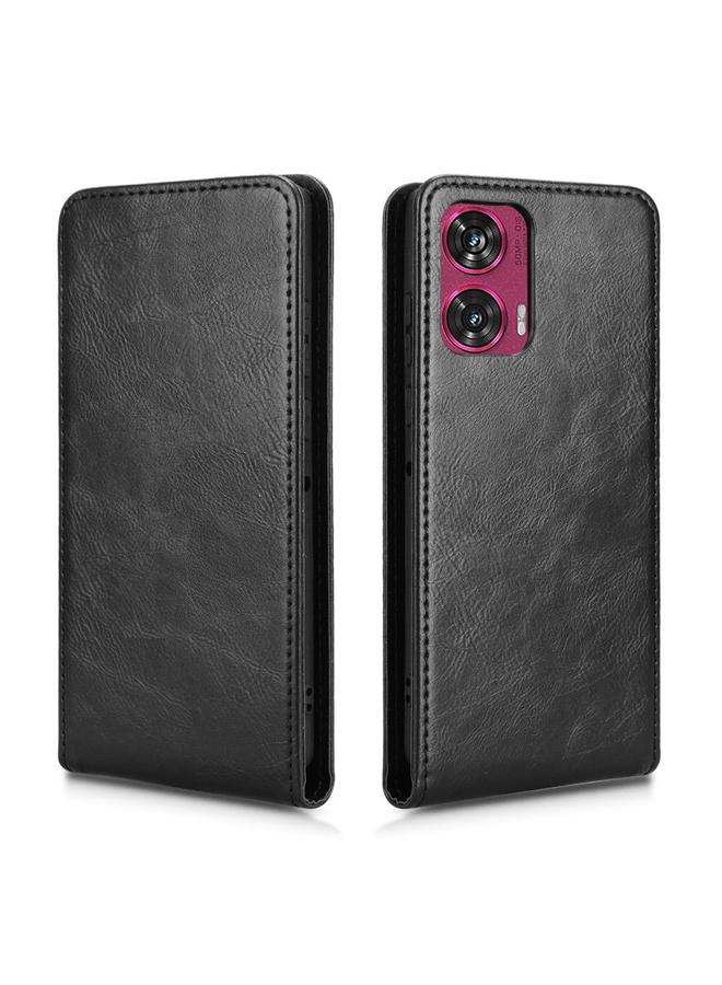 erorex Case For Motorola Edge 50 Fusion 5G Magnetic Vertical Flip Leather Phone Case - Image 2