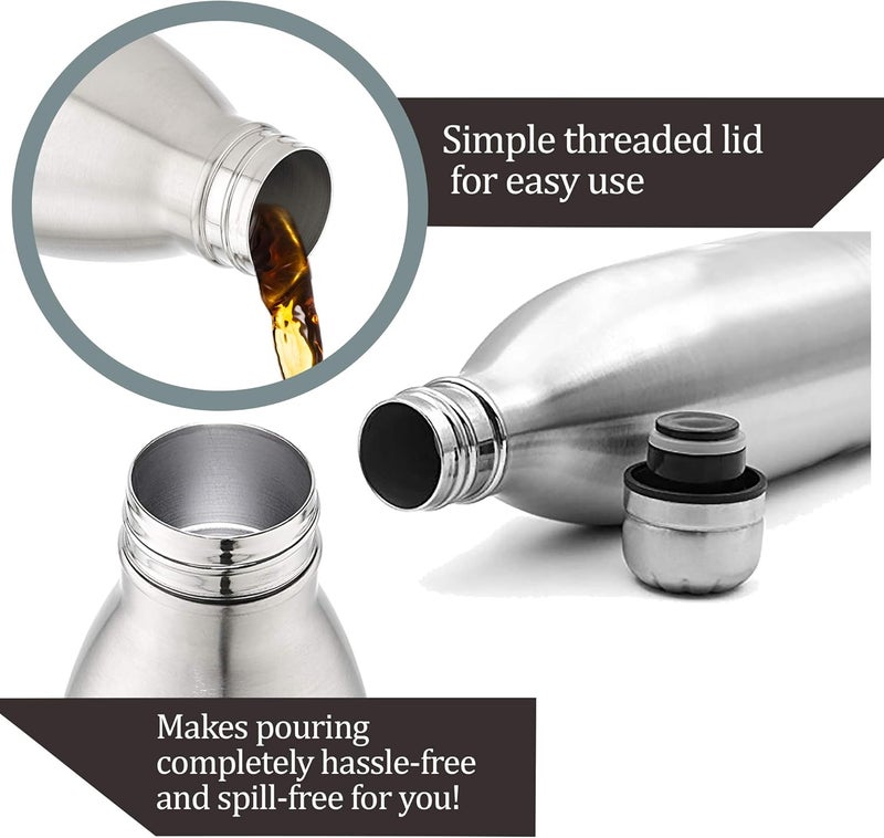 Milton Stainless Steel Water Bottle 1800ml Hot Cold 24 Hours Insulated Vacuum Flask With Jacket for Office Travel and School - Image 5