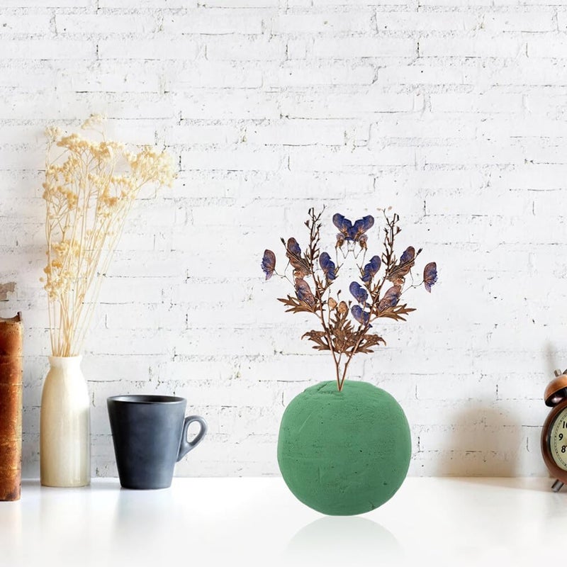 klarako 3pcs Floral Foam Sphere 12cm Wet Flower Foam Balls Round Foam Block Floral Putty Flower Muds Florist Supplies for Wedding Aisle Decoration Favors - Image 3