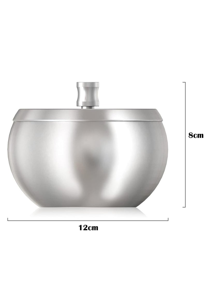 Rubik منفضة سجائر مع غطاء وحامل، منفضة سجائر مقاومة للرياح من الفولاذ المقاوم للصدأ للاستخدام الداخلي والخارجي في المنزل والمكتب وغرفة المعيشة والفندق (ذهبي وردي، كبير) - Image 2