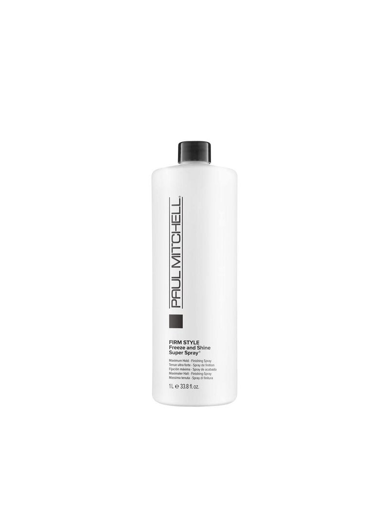 Paul Mitchell Freeze and Shine Hairspray, Powerful Hold + Shine, For Coarse Hair, 33.8 fl oz - Image 1