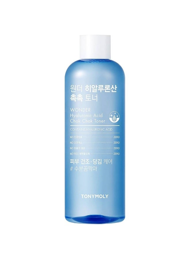 TonyMoly Wonder Hyaluronic Acid Chok Chok Toner Instant Hydration 500ml - Image 1