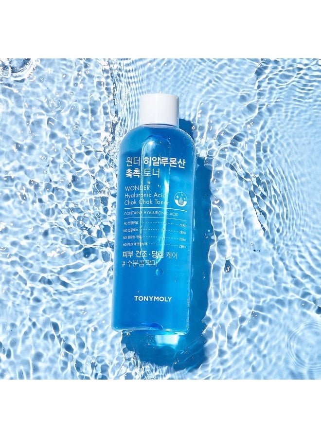 TonyMoly Wonder Hyaluronic Acid Chok Chok Toner Instant Hydration 500ml - Image 3